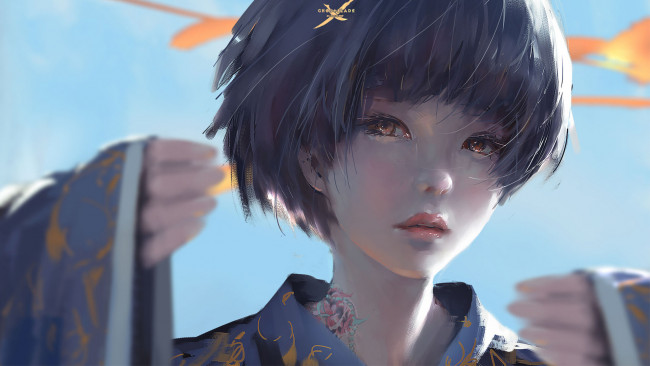 Обои картинки фото фэнтези, _ghost blade ,  призрачный клинок, ghost, blade, девушка, призрачный, клинок