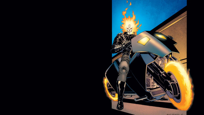 Обои картинки фото рисованное, комиксы, призрачный, гонщик