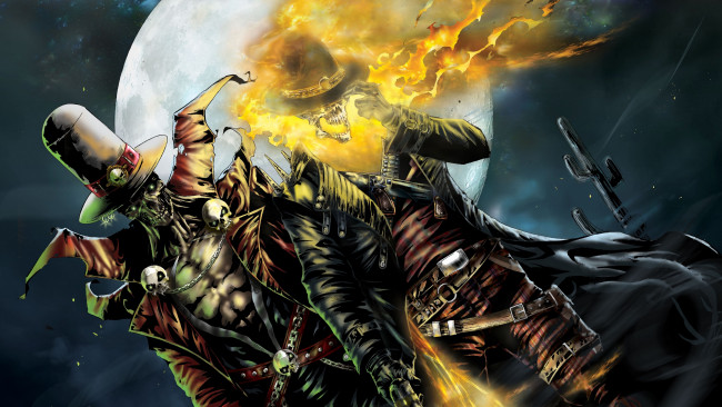 Обои картинки фото рисованное, комиксы, призрачный, гонщик