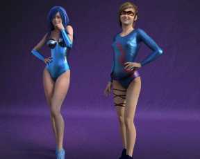 Картинка 3д+графика люди+ people взгляд девушки фон