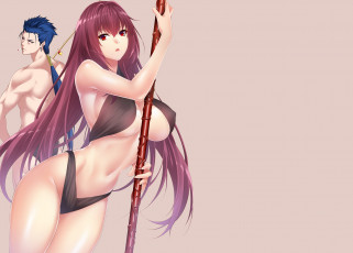 Картинка аниме fate stay+night лансер