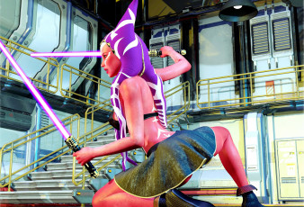 Картинка 3д+графика существа+ creatures фон взгляд девушка