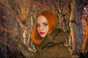 Картинка разное компьютерный+дизайн рыжая девушка взгляд