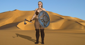 Картинка 3д+графика фантазия+ fantasy фон взгляд девушка