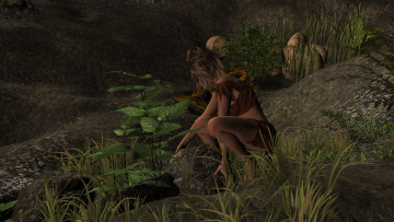 Картинка 3д+графика фантазия+ fantasy взгляд девушка фон