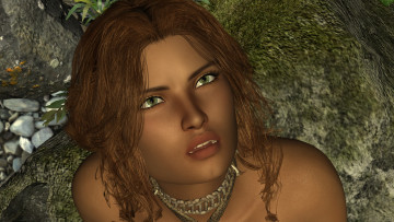 Картинка 3д+графика портрет+ portraits девушка фон взгляд