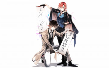 Картинка аниме bungou+stray+dogs парни