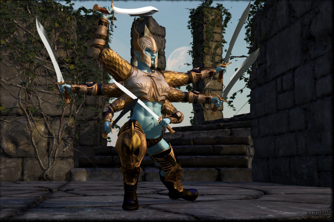 Обои картинки фото 3д графика, фантазия , fantasy, фон, взгляд, девушка