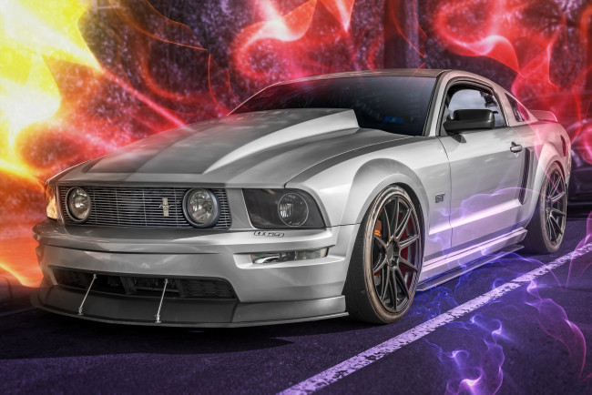 Обои картинки фото mustang gt, автомобили, 3д, спорткар