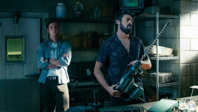 Обои картинки фото the boys , сериал 2019 – , кино фильмы, the boys, пацаны, фантастика, боевик, комедия, криминал, кадры, из, фильма, карл, урбан, billy, butcher