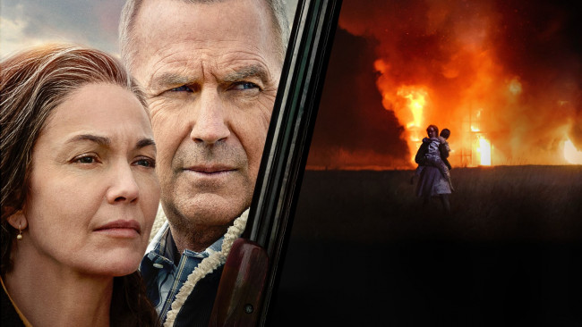 Обои картинки фото кино фильмы, let him go, лица, ружье, пожар, женщина, ребенок