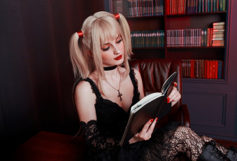 Картинка девушки kirdjava хвостики книга костюм образ