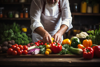 Картинка еда овощи перец лук помидоры сельдерей капуста