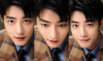 Картинка мужчины xiao+zhan актер лицо коллаж