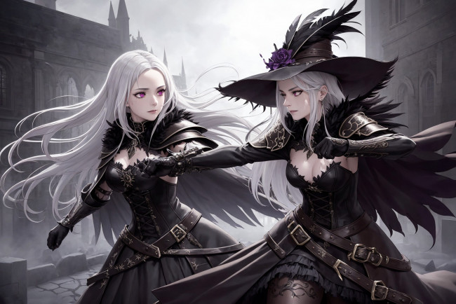 Обои картинки фото аниме, магия,  колдовство,  halloween, нейросети, графика, нейроарт, ai, art, нейронные, сети, рисунки, нейро, искусство