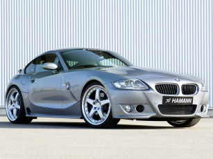 Картинка 2006+bmw+z4+m+coupe+by+hamann автомобили bmw серебристый забор