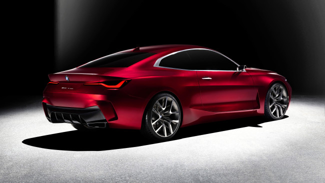 Обои картинки фото bmw concept, автомобили, bmw, красный, тень