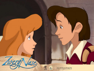 обоя мультфильмы, карлик, нос