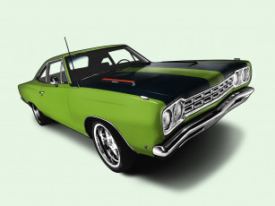 Картинка 1968 plymouth road runner автомобили векторная графика