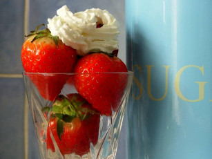 Картинка еда клубника земляника