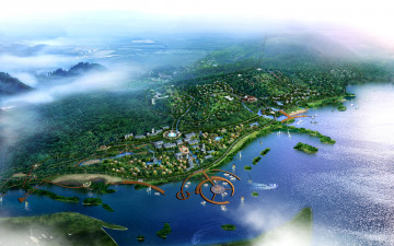 Картинка 3д графика architecture архитектура