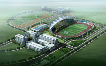 Картинка 3д графика architecture архитектура