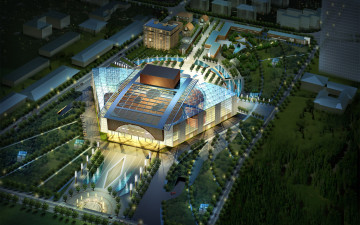 Картинка 3д графика architecture архитектура