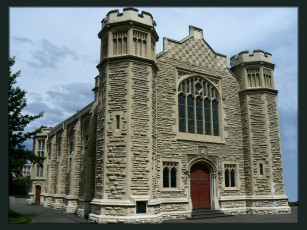 Картинка города католические соборы костелы аббатства окна дом