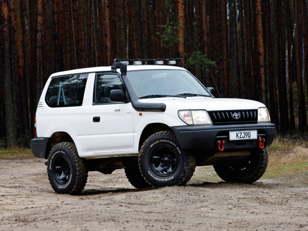 Обои картинки фото toyota, land, cruiser, door, by, nestle, автомобили, custom, 5dr, off, road