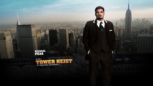 Обои картинки фото tower, heist, кино, фильмы, город