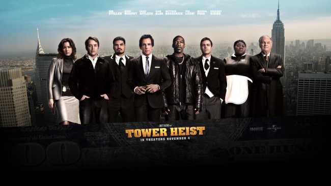 Обои картинки фото tower, heist, кино, фильмы, город