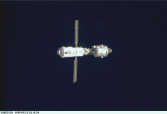 Картинка космос космические корабли станции мир мкс