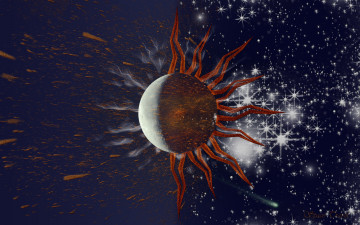 Картинка космос арт звезды планета