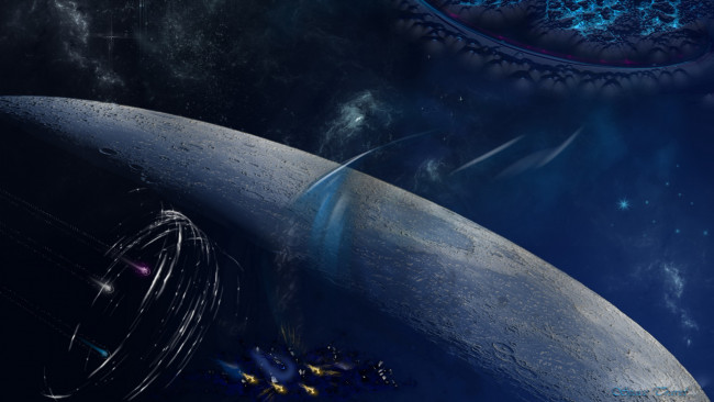 Обои картинки фото космос, арт, планеты