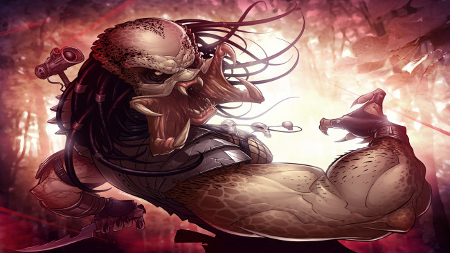 Обои картинки фото predator, фэнтези, существа, существо, охотник, хищник