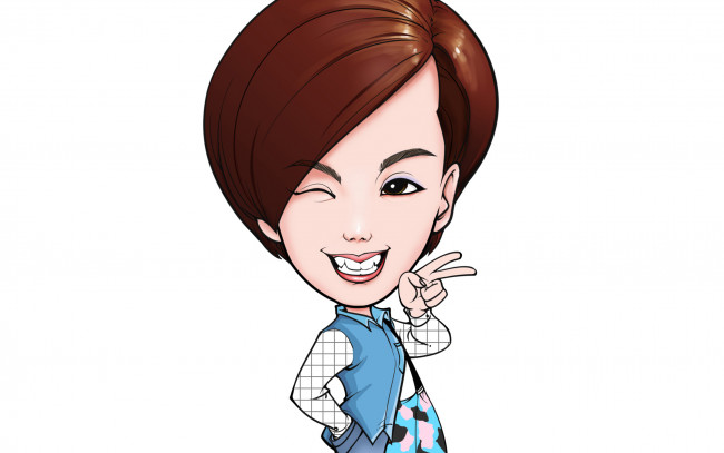 Обои картинки фото рисованные, люди, лицо