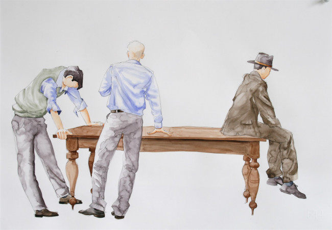 Обои картинки фото рисованные, люди