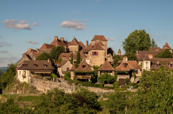 Картинка франция лубрсак города здания дома деревья