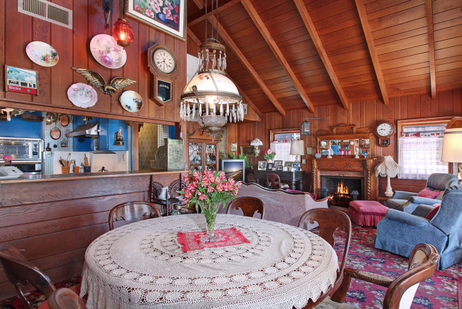 Обои картинки фото интерьер, кухня, стиль, стол, стулья