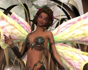 Картинка 3д+графика эльфы+ elves фон фея взгляд