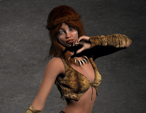 Картинка 3д+графика люди+ people фон взгляд девушка