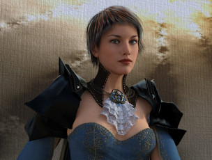 Картинка 3д+графика люди+ people девушка взгляд фон