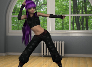 Картинка 3д+графика люди+ people поза фон взгляд девушка