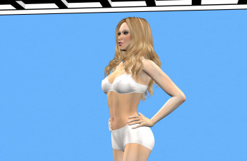 обоя 3д графика, люди , people, девушка, взгляд, фон