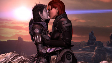 Картинка 3д+графика фантазия+ fantasy девушки взгляд фон поцелуй прощание