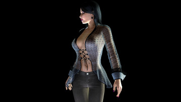 Картинка 3д+графика люди+ people фон взгляд девушка