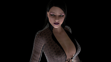 Картинка 3д+графика люди+ people фон взгляд девушка