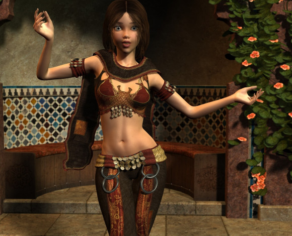 Обои картинки фото 3д графика, люди , people, девушка, фон, взгляд