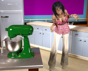 Картинка 3д+графика люди+ people девушка фон взгляд