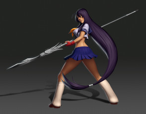 Картинка 3д+графика фантазия+ fantasy оружие фон взгляд девушка